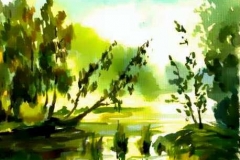 11. Пейзаж (бумага, акварель)