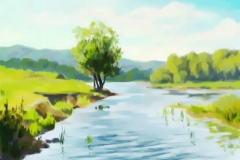 14. Пейзаж (холст, масло)