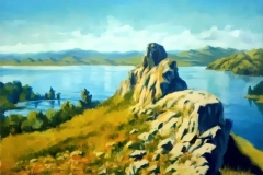 2. Пейзаж (холст, масло)