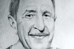 12. Портрет рисунок (бумага, карандаш)