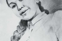 13. Портрет рисунок (бумага, карандаш)