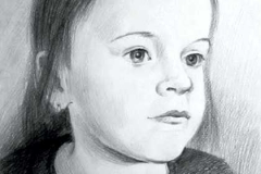 14. Портрет рисунок (бумага, карандаш)