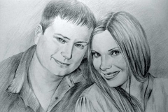 4. Портрет рисунок (бумага, карандаш)